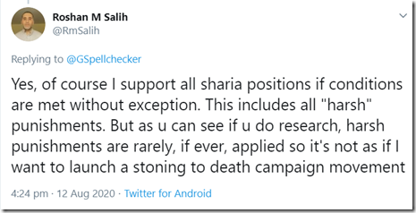 Roshan M Salih: Editor of &#39;British Muslim news site&#39; supports stoning  adulterers to death | Godless Spellchecker&#39;s Blog